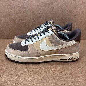 Nike Air Force 1 Low LMB Hemp Coconut Milk Brown Suede Sneakers Mens Size 10.5